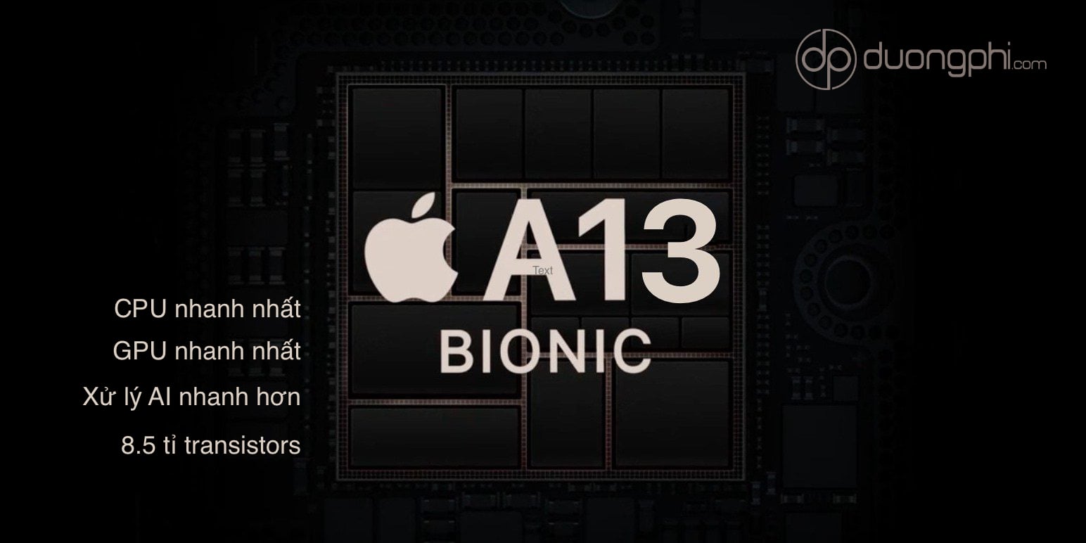 iPhone 11 chip A13 tốc độ vượt trội
