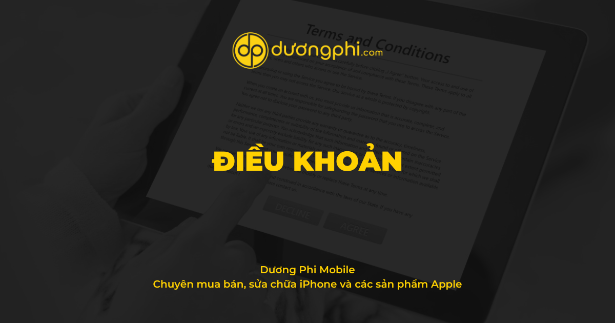 Điều khoản - Dương Phi Mobile