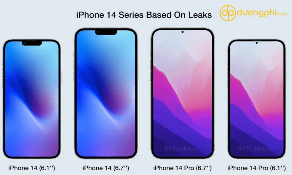 IPhone 14 Series bao gồm các mẫu iPhone 14, iPhone 14 Plus, iPhone 14 Pro và iPhone 14 Pro Max