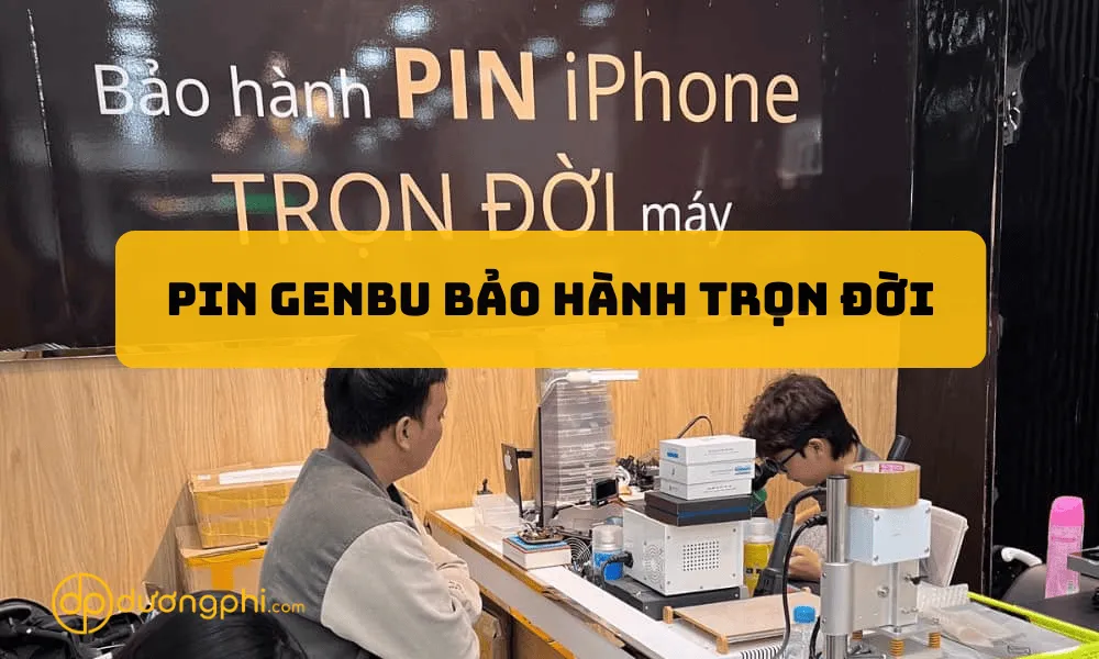 Thay pin iPhone Genbu - Bảo hành trọn đời