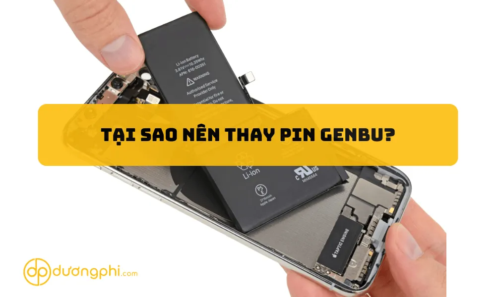 Thay pin iPhone Genbu - Bảo hành trọn đời