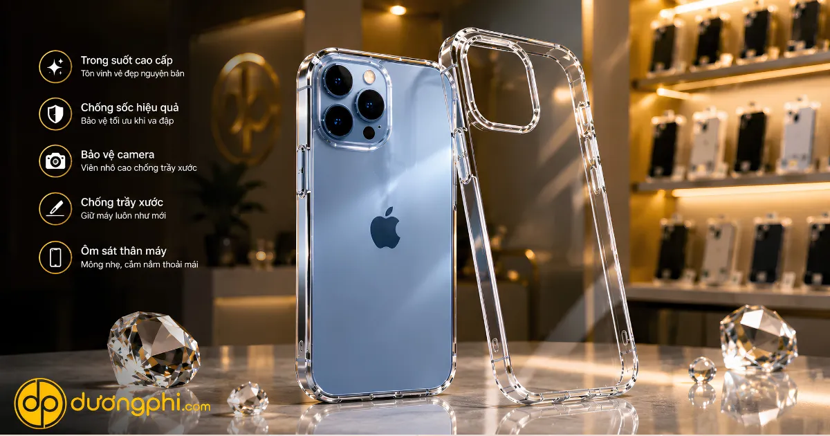 Ốp Lưng Iphone 13 Pro Trong Suốt 2 Ốp Lưng Kst Design Trong Suốt Iphone 13 Pro Chống Sốc Hiệu Quả, Bảo Vệ Camera, Chống Trầy Xước Và Giữ Nguyên Vẻ Đẹp Nguyên Bản Của Thiết Bị.