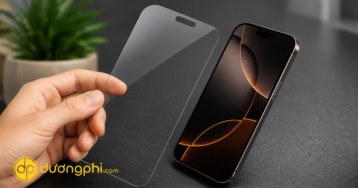 Kính Cường Lực 9H Chống Trầy Xước Dành Cho Iphone 16 Pro