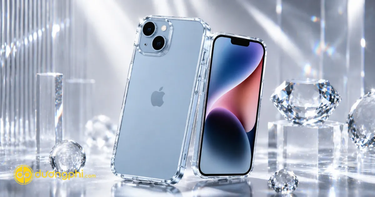 Ốp Lưng Trong Suốt Cho Iphone 14 Với Thiết Kế Ôm Sát Thân Máy, Hạn Chế Trầy Xước Và Tăng Khả Năng Chống Va Đập