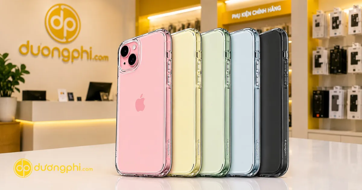 Ốp Lưng Iphone 15  Trong Suốt Giúp Bảo Vệ Thiết Bị Hiệu Quả, Chống Trầy Xước Và Tôn Lên Màu Sắc Nguyên Bản.
