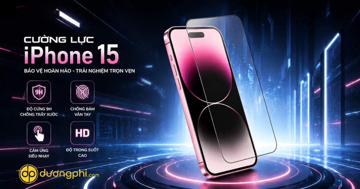 Kính Cường Lực Cao Cấp Dành Cho Iphone 15 Giúp Bảo Vệ Màn Hình Khỏi Trầy Xước, Hạn Chế Nứt Vỡ Khi Va Chạm. Thiết Kế Siêu Mỏng, Độ Trong Suốt Cao, Giữ Nguyên Chất Lượng Hiển Thị Và Cảm Ứng Nhạy Bén.