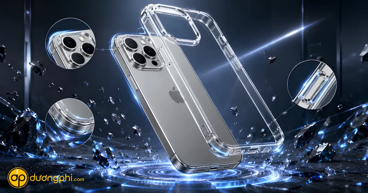 Ốp Lưng Iphone 16 Pro Trong Suốt 3 Ốp Lưng Iphone 16 Trong Suốt Chống Sốc Tpu Cao Cấp, Bảo Vệ Camera Và Chống Trầy Xước Hiệu Quả. Thiết Kế Ôm Sát Thân Máy, Giữ Nguyên Vẻ Đẹp Nguyên Bản.