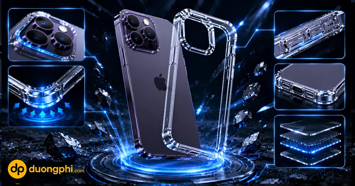 Ốp Lưng Iphone 14 Pro Trong Suốt 1 Ốp Lưng Kstdesign Trong Suốt Iphone 14 Pro Chống Sốc Hiệu Quả, Bảo Vệ Camera, Chống Trầy Xước, Chất Liệu Tpu Cao Cấp, Ôm Sát Thân Máy.