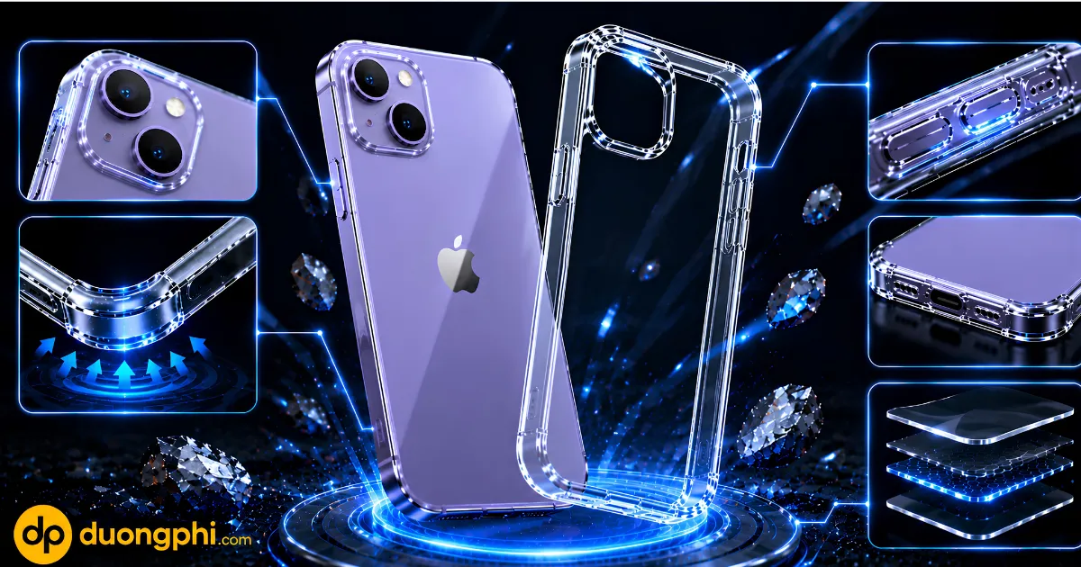 Ốp Lưng Iphone 13 Trong Suốt 2 Ốp Lưng Kst Design Trong Suốt Iphone 13 Chất Liệu Tpu Cao Cấp, Chống Sốc Hiệu Quả, Bảo Vệ Camera, Chống Trầy Xước Và Ôm Sát Thân Máy.