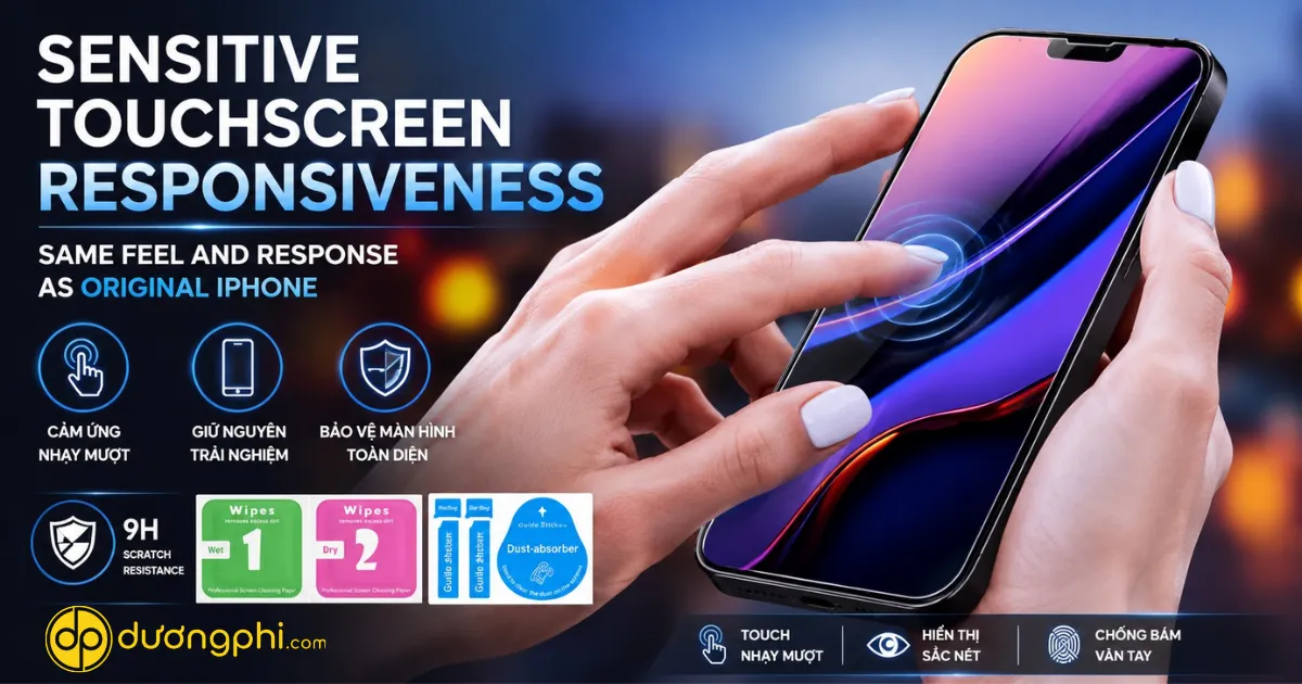 Dán kính cường lực chống trầy xước cho iPhone 13 Pro Max