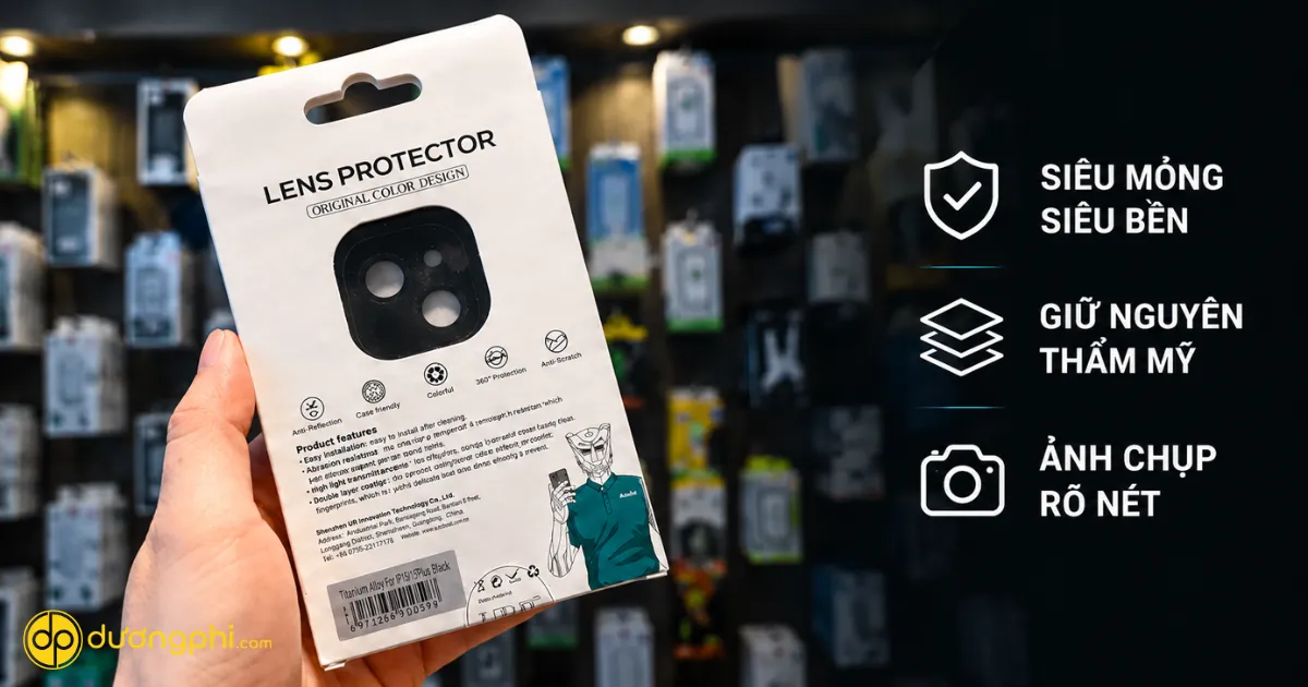 Dán Bảo Vệ Camera Autoboot Cho Iphone 15 Và Iphone 15 Plus Giúp Bảo Vệ Cụm Camera Khỏi Trầy Xước, Bụi Bẩn Và Va Chạm Trong Quá Trình Sử Dụng.