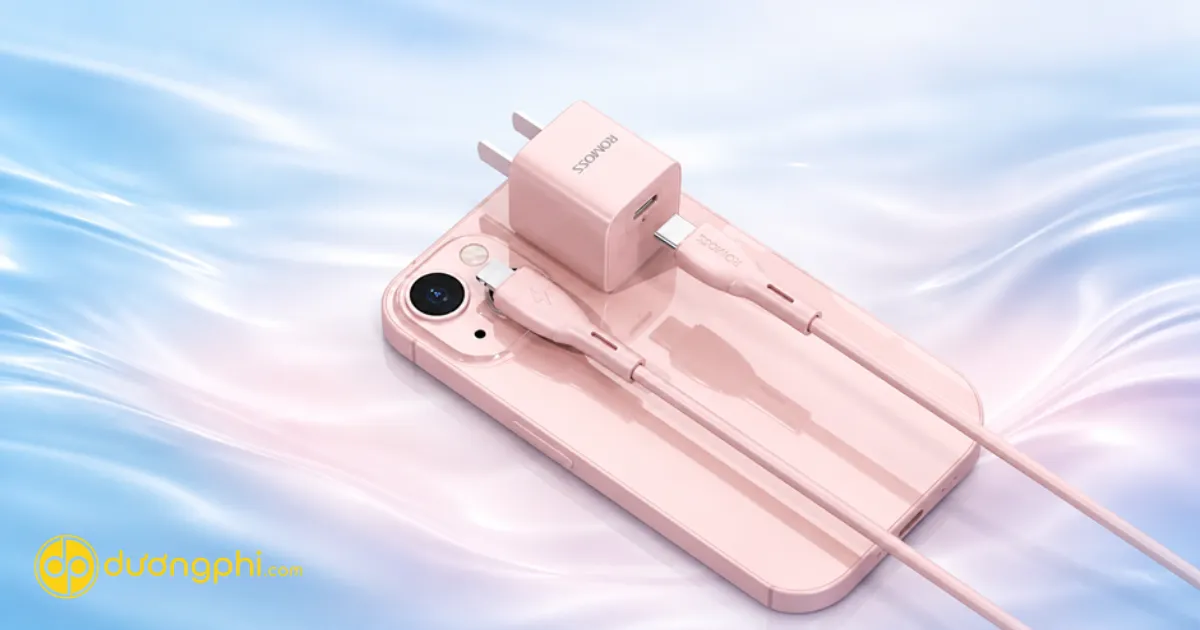 Bộ Sạc Romoss Type-C To Lightning 20W Hỗ Trợ Công Nghệ Sạc Nhanh Pd, Giúp Rút Ngắn Thời Gian Sạc Cho Iphone Và Ipad