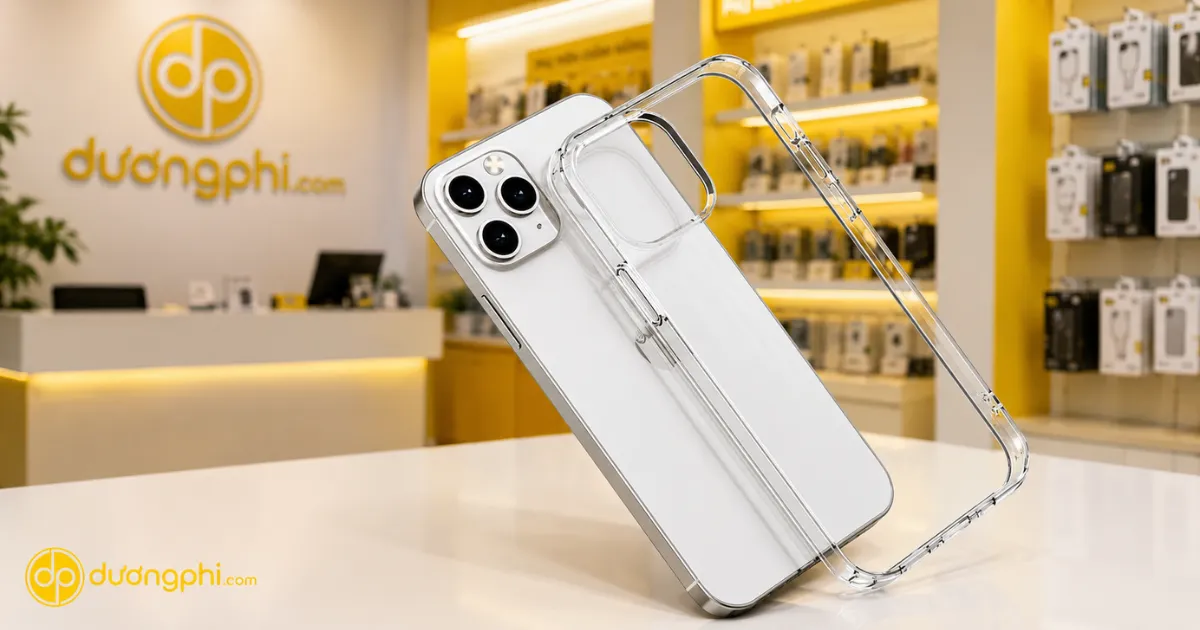 Ốp Lưng Iphone 13 Pro Max Trong Suốt Chống Sốc, Bảo Vệ Toàn Diện Mặt Lưng, Khung Viền Và Cụm Camera Khỏi Trầy Xước.