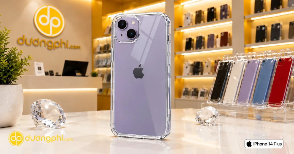 Ốp Lưng Trong Suốt Chống Sốc Cho Iphone 14 Plus, Bảo Vệ Mặt Lưng, Khung Viền Và Camera, Mang Lại Trải Nghiệm Sử Dụng An Tâm Hơn.