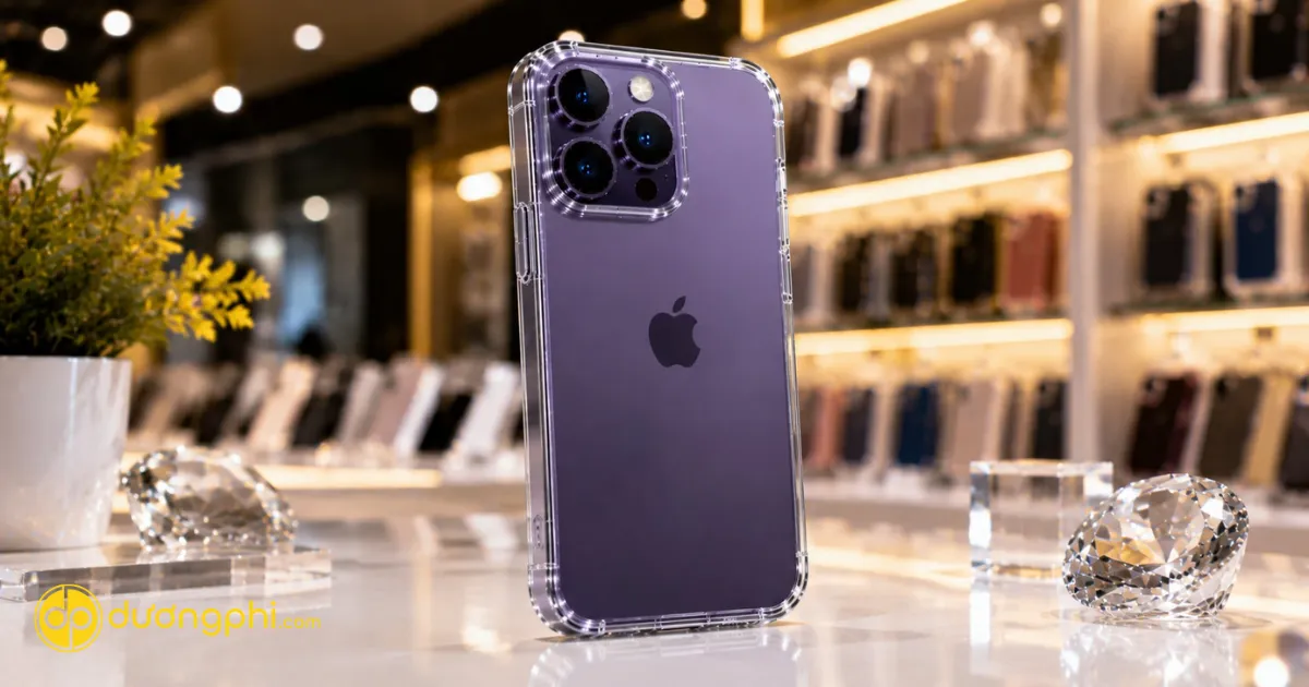 Ốp Lưng Trong Suốt Cho Iphone 14 Pro Max, Hạn Chế Trầy Xước, Chống Va Đập Và Bảo Vệ Thiết Bị Trong Quá Trình Sử Dụng Hằng Ngày.