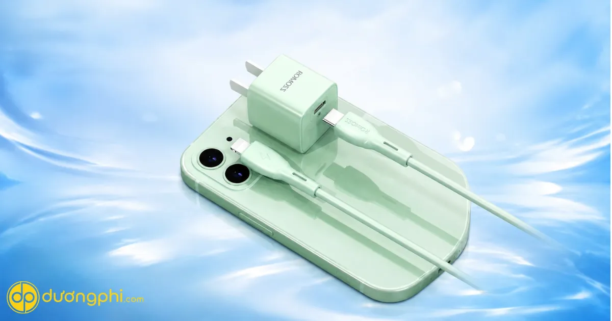 Bộ Sạc Romoss Type-C To Lightning 20W Hỗ Trợ Công Nghệ Sạc Nhanh Pd, Giúp Rút Ngắn Thời Gian Sạc Cho Iphone Và Ipad