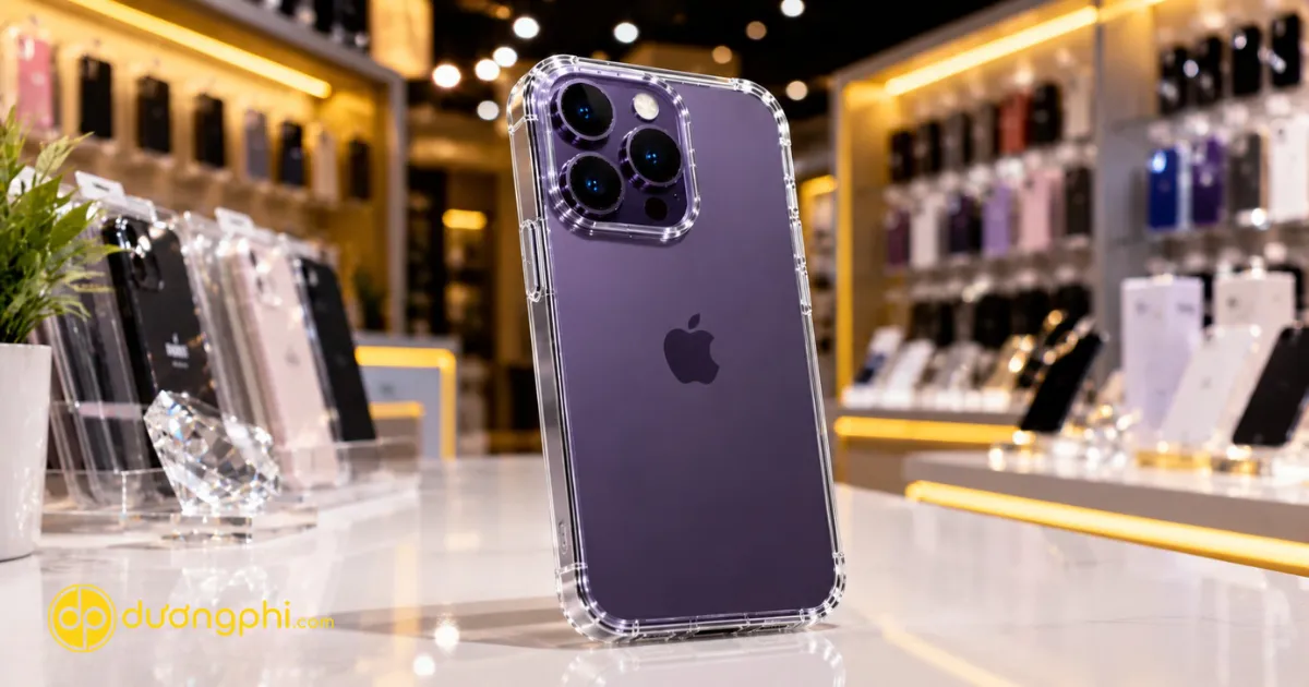 Ốp Lưng Trong Suốt Iphone 14 Pro Chống Sốc, Chống Trầy Xước, Bảo Vệ Toàn Diện Và Giữ Nguyên Thiết Kế Cao Cấp Của Thiết Bị.