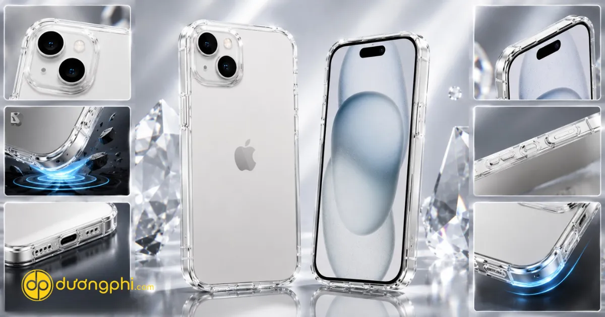 Ốp Lưng Iphone 15 Plus Chất Liệu Tpu Cao Cấp, Chống Va Đập, Chống Trầy Xước Và Bảo Vệ Camera Hiệu Quả.