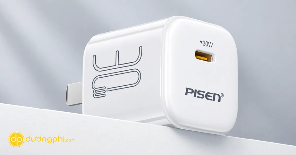 Củ Sạc Pisen 30W Type-C 3 Củ Sạc Pisen 30W Type-C Pd Hỗ Trợ Sạc Nhanh Power Delivery, Tương Thích Iphone, Ipad Và Nhiều Thiết Bị Usb-C. Thiết Kế Nhỏ Gọn, Công Suất 30W Mạnh Mẽ, An Toàn Và Ổn Định Trong Quá Trình Sử Dụng.