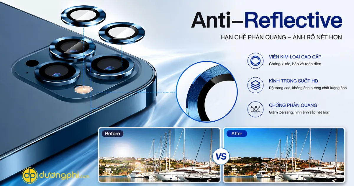 Miếng Dán Bảo Vệ Camera Kuzoom Cho Iphone 12 Pro Max Với Thiết Kế Chuẩn Xác Theo Cụm Camera, Chống Trầy Xước Hiệu Quả Và Giữ Nguyên Chất Lượng Hình Ảnh Khi Sử Dụng.
