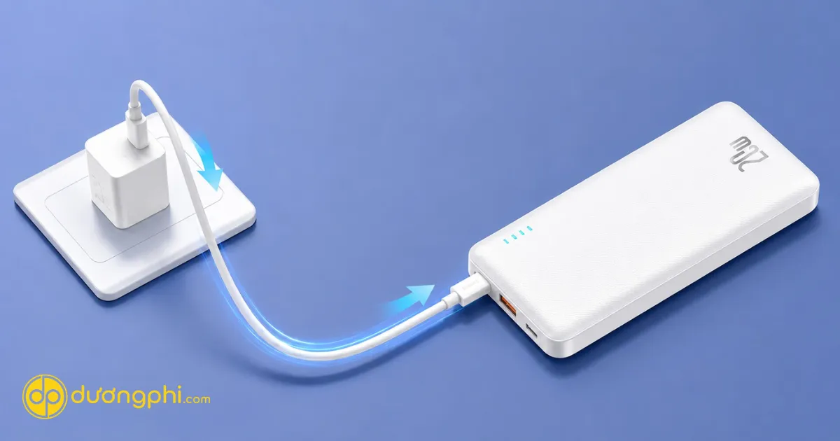 Sạc Dự Phòng Baseus Airpow 20000Mah Hỗ Trợ Sạc Nhanh Pd 20W