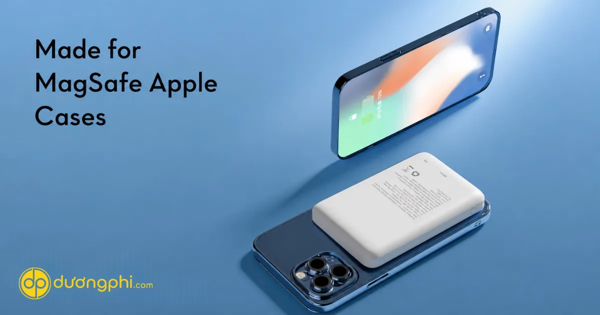 Sạc Dự Phòng Ravpower 10000Mah Magsafe Hỗ Trợ Sạc Không Dây Từ Tính Tiện Lợi Cho Iphone. Thiết Kế Nhỏ Gọn, Lực Hút Nam Châm Chắc Chắn, Dung Lượng Lớn Giúp Sạc Mọi Lúc Mọi Nơi.