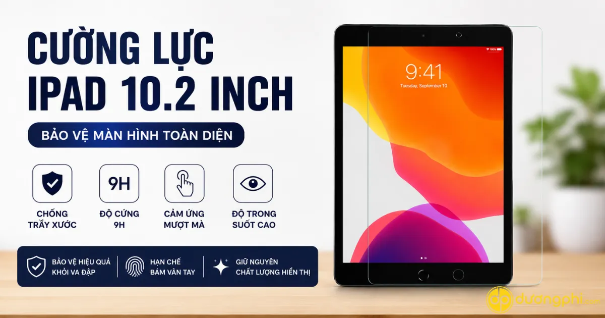 Cường Lực Ipad 10.2 Inch 1 Kính Cường Lực Ipad 10.2 Inch Chống Trầy Xước, Bảo Vệ Màn Hình Hiệu Quả.