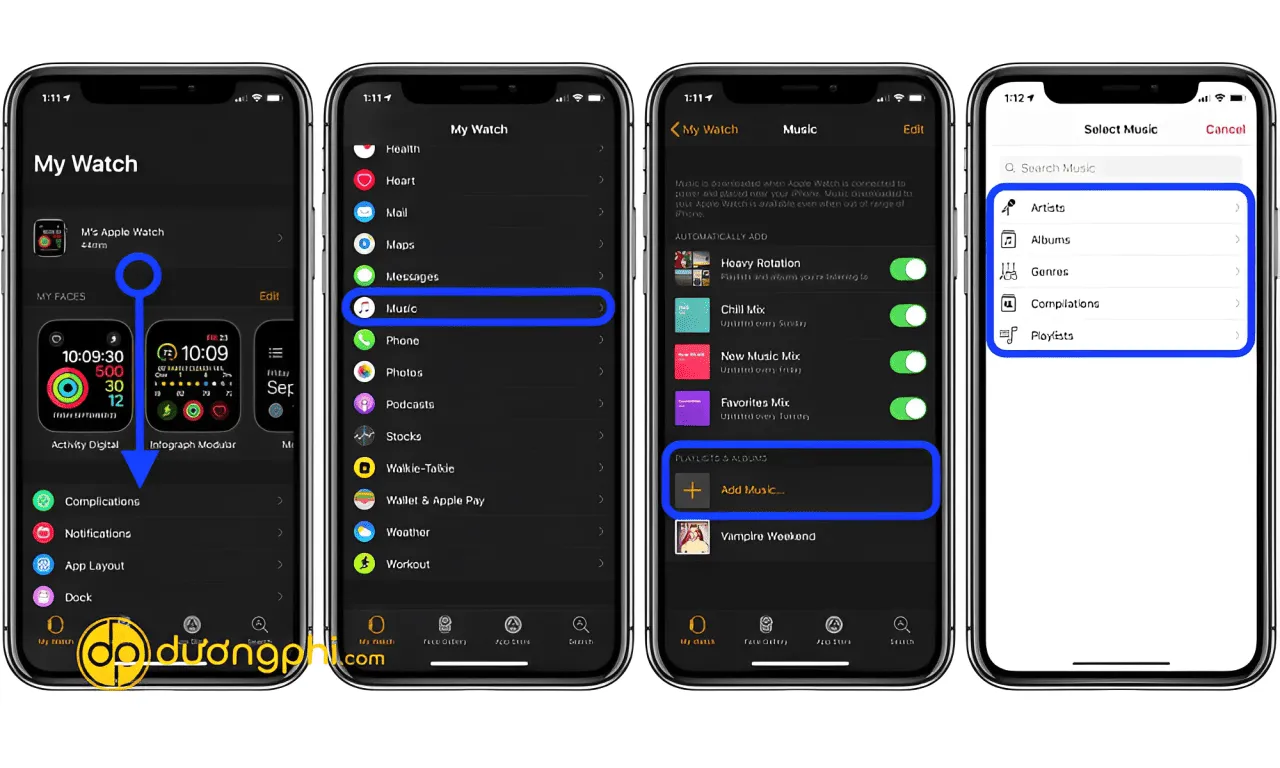 3 Cách Đồng Bộ Nhạc Và Podcast Với Apple Watch Từ Iphone-2