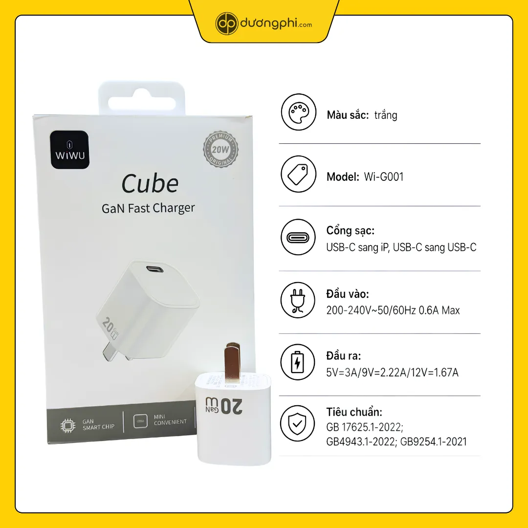 cu sac wiwu cube 20w gan