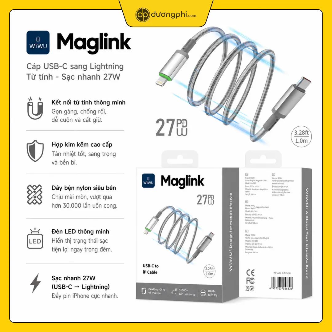 cap wiwu maglink 27w