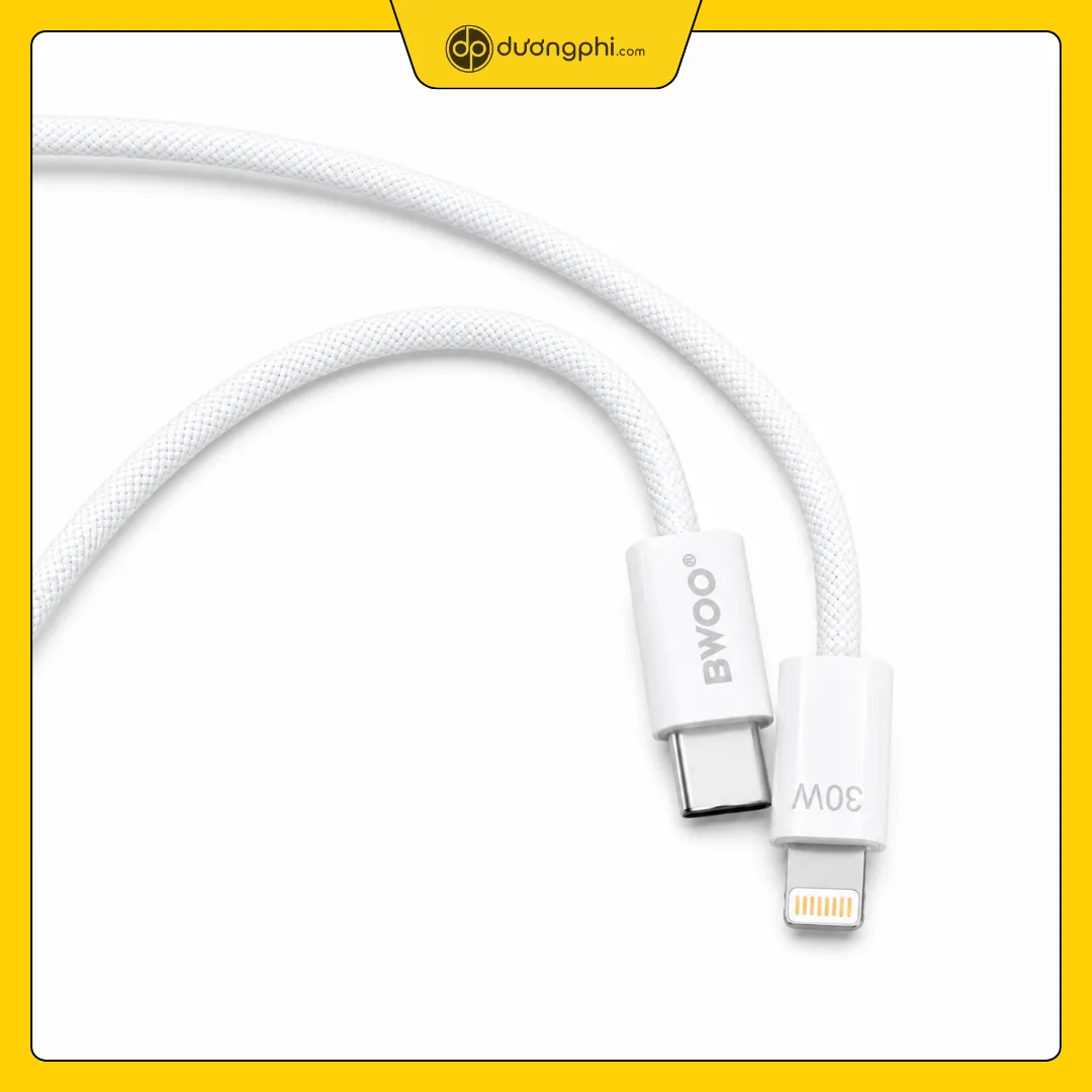 Cáp Sạc Nhanh Type C To Lightning 30W Bwoo 1 Cap Sac Bwoo Type C Lightning 30W