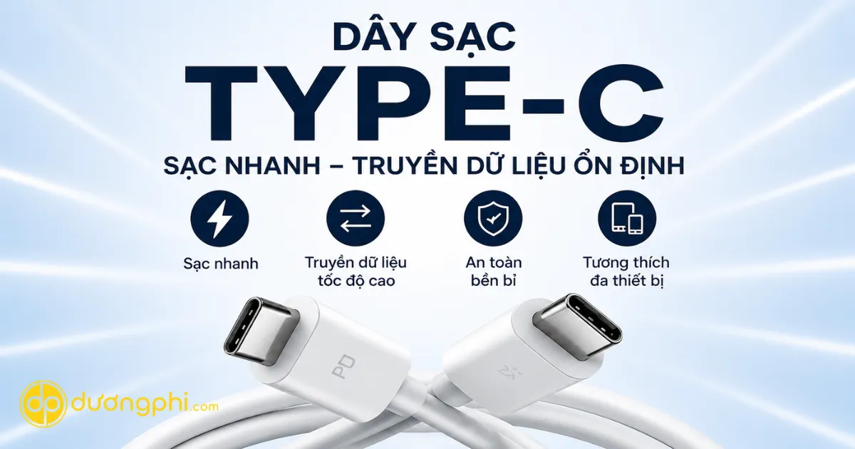 day sac type c sac nhanh