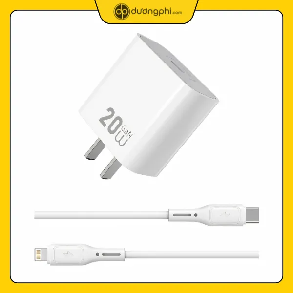 Củ Sạc Nhanh Cổng Type C 20W Wiwu 1 Bo Sac Wiwu 20W