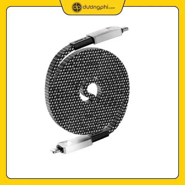Cáp Sạc Nhanh Type C To Lightning 27W Dây Dù Siêu Bền Wiwu 2 Dây Cáp Sạc Nhanh Wiwu Cyberlink Type-C To Lightning