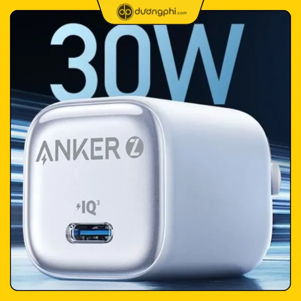 Củ Sạc Nhanh Cổng Type C 30W Nhỏ Gọn Anker 2 Cu Sac Anker 30W Iq3