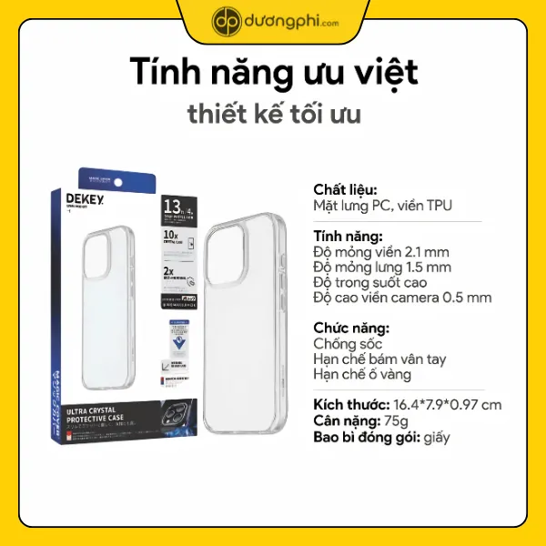 thong so op lung dekey iphone 16 pro max