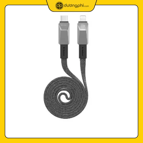 Cáp Sạc Nhanh Type C To Lightning 27W Dây Dù Siêu Bền Wiwu 1 Cáp Wiwu Cyberlink Type-C To Lightning 1 Mét