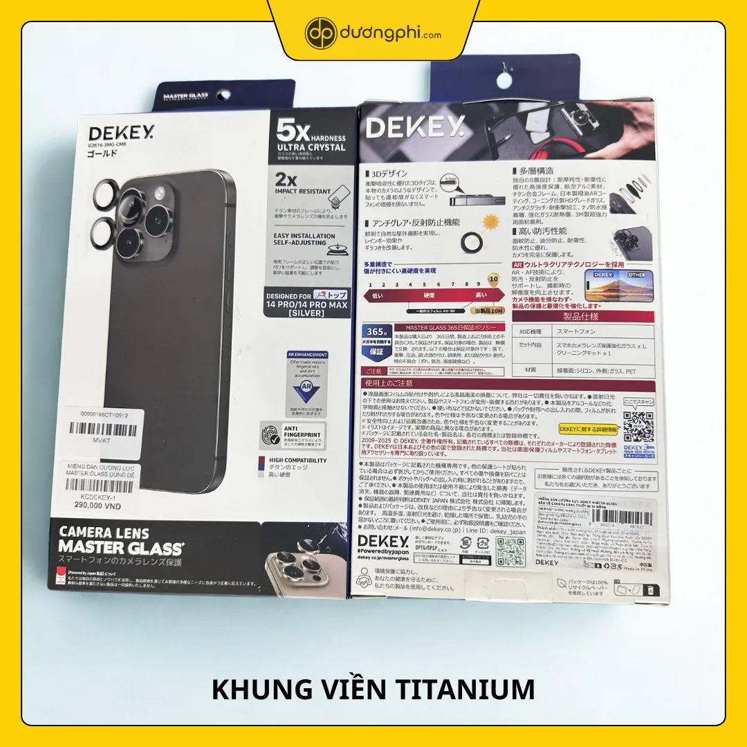 Bộ Kính Camera DEKEY bo kinh camera dekey 2 hop