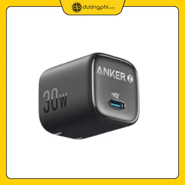 Củ Sạc Anker 30W GaN iQ3 Đen cu sac anker 30w den